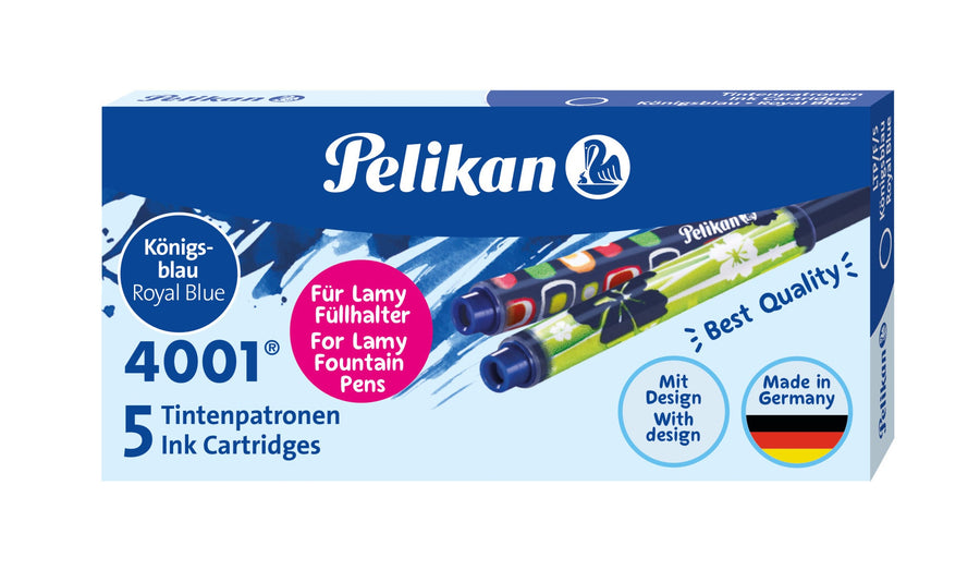 Inktpatroon Pelikan 4001 tbv Lamy vulpen blauw