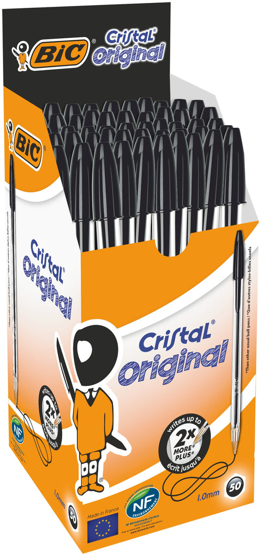 Balpen Bic Cristal M zwart
