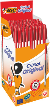 Balpen Bic Cristal M rood