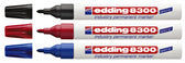 Viltstift edding 8300 industrie rond 1-3mm rood - afbeelding 3