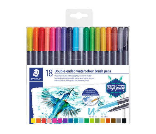 Brushpen Staedtler 3001 marsgr duo 0.5-6mm ass