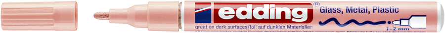 Paintmarker edding 751 oliebasis 1-2mm pastel roze