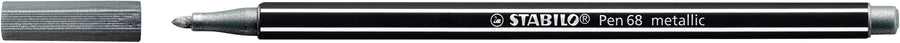 Viltstift STABILO Pen 68/805 M metallic zilver