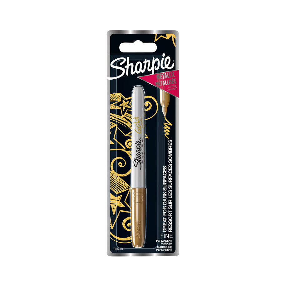 Viltstift Sharpie F metallic goud