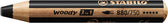 Kleurpotlood STABILO 880 woody 3 in 1 zwart - afbeelding 4