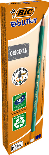 Potlood Bic Evolution ecolutions 655 HB met gumtop - afbeelding 2