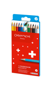 Kleurpotlood Caran d Ache aquarel doos 12st - afbeelding 8