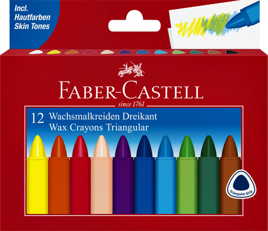 Waskrijt Faber-Castell driehoekig ass