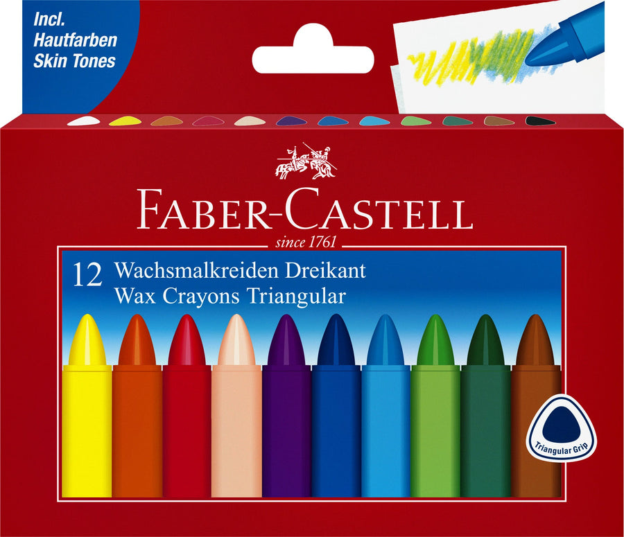 Waskrijt Faber-Castell driehoekig ass