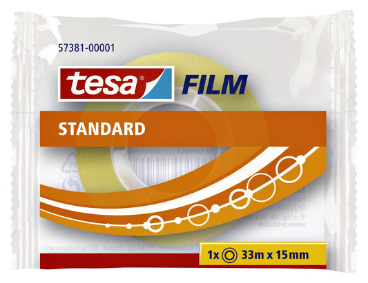 Plakband tesafilm Standaard 33mx15mm transparant
