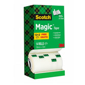 Plakband Scotch Magic 810 19mmx33m mat 12+2 - afbeelding 3