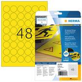 Etiket HERMA 8034 30mm rond 1200stuks geel - afbeelding 3