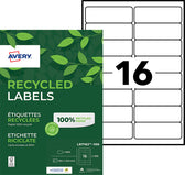 Etiket Avery LR7162-100 99.1x33.9mm wit 1600stuks - afbeelding 7