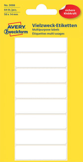 Etiket AZ 3086 50x14mm wit 64stuks - afbeelding 5