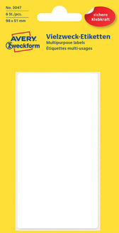 Etiket AZ 3047 98x51mm wit 6stuks - afbeelding 5