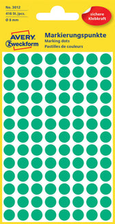 Etiket AZ 3012 rond 8mm groen 416stuks - afbeelding 5