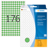Etiket HERMA 2215 rond 8mm groen 5632stuks - afbeelding 7