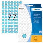 Etiket HERMA 2233 rond 13mm blauw 2464stuks - afbeelding 7