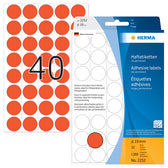 Etiket HERMA 2252 rond 19mm rood 1280stuks - afbeelding 7