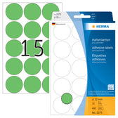 Etiket HERMA 2275 rond 32mm groen 480stuks