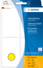 Etiket HERMA 2491 52x82mm geel 128stuks - afbeelding 5