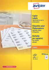 Etiket Avery DP246-100 70x36mm wit 2400stuks - afbeelding 4