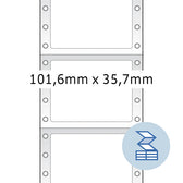 Etiket HERMA 8212 101.6x35.7mm 1-baans wit 4000st - afbeelding 6