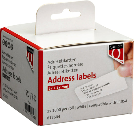 Label Etiket Quantore 11354 57mmx32mm wt