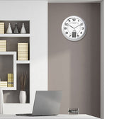 Wandklok Unilux Instinct dia 30.5cm zilvergrijs/wt - afbeelding 6