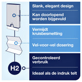 Handdoekdispenser Tork H2 Image Line zilver - afbeelding 6