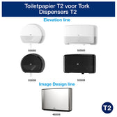 Toiletpapier Tork T2 Advanced jumbo klein wit - afbeelding 5
