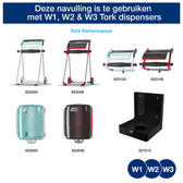 Reinigingsdoek Tork W1 W2 W3 Premium blauw - afbeelding 7
