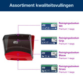 Reinigingsdoekdispenser Tork W4 gevouwen rood - afbeelding 4