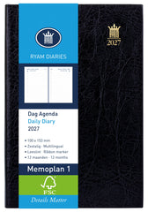 Agenda 2026 Ryam Memoplan 1 Mundior 1d/1p zwart