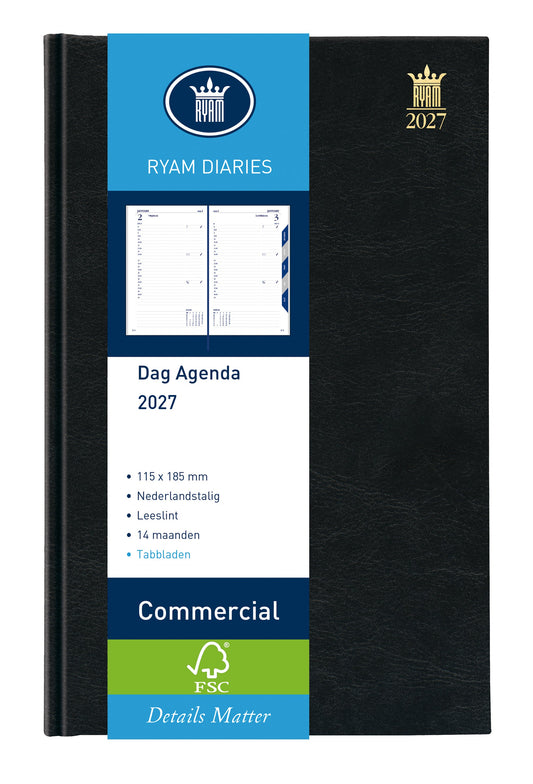 Agenda 2026 Ryam Commercial Mundior 1d/1p zwart