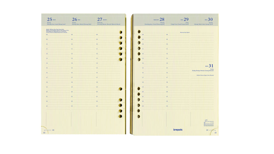 Agendavulling 2026 Brepols Brefax 7 7d/2p