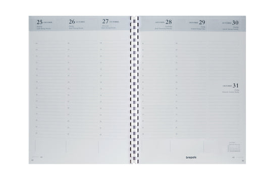 Agendavulling 2026 Brepols Timing 7d/2p spiraal wt