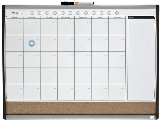 Whiteboard Nobo planner prikbord 585x430mm