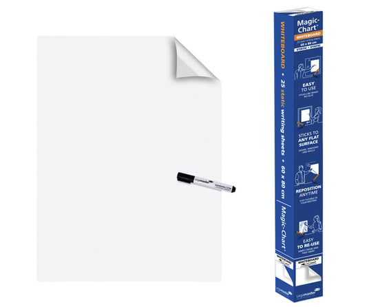 Magic Chart Legamaster Whiteboard 600x800mm wt 25v