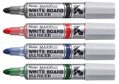 Whiteboardmarker Pentel MWL5M 3mm zwart - afbeelding 2