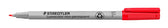 Viltstift Staedtler OHP Lumo F 316 non perm rood - afbeelding 4