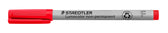 Viltstift Staedtler OHP Lumo F 316 non perm rood