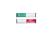 Infobord welkom niet storen 125x30mm