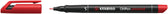 Viltstift STABILO OHP 841/40 rond SF rood