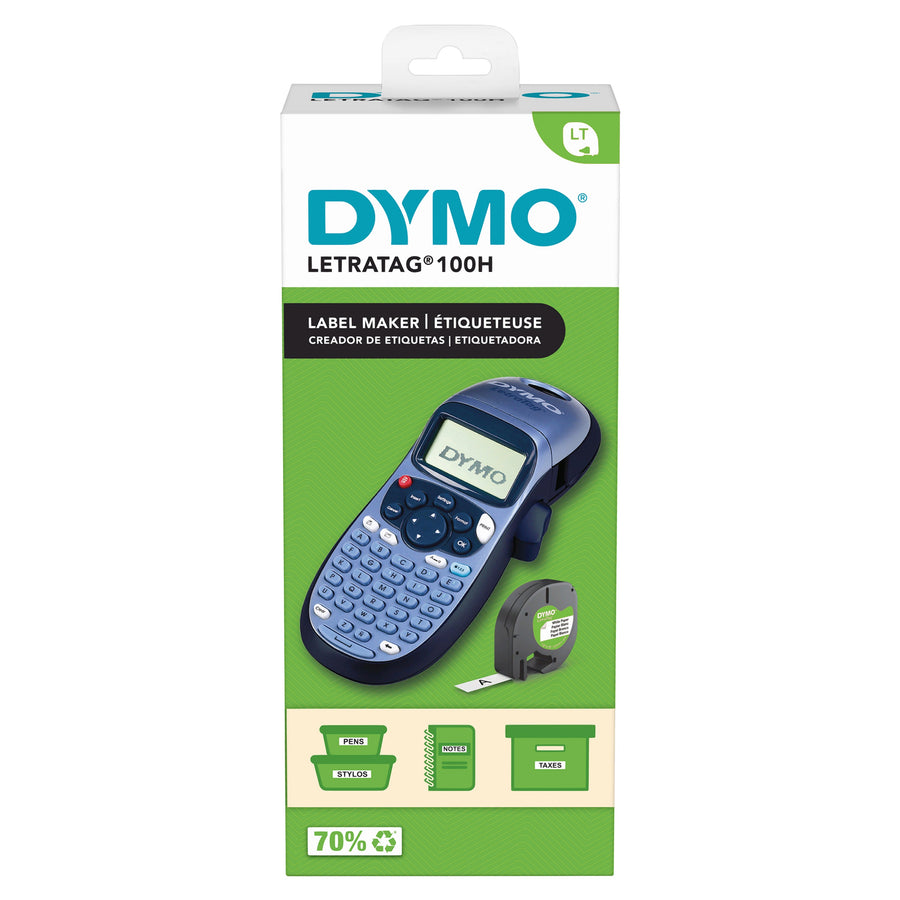 Labelprinter Dymo LetraTag 100H abc 12mm blauw