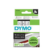 Labeltape Dymo LabelManager D1 polyester 19mm trns - afbeelding 3