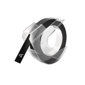 Relieftape Dymo embossing plastic 9mm zwart - afbeelding 3