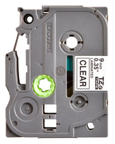 Labeltape Brother Ptouch TZe121 9mm transparant - afbeelding 2