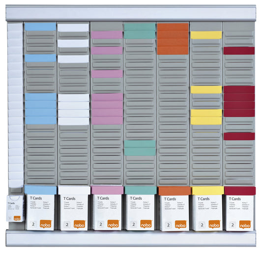 Planbord Nobo week/uur 8 panelen met 24 sleuven