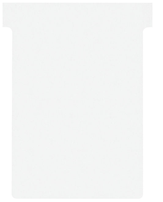 T-kaart Nobo nr.3 80mm wit 100 stuks